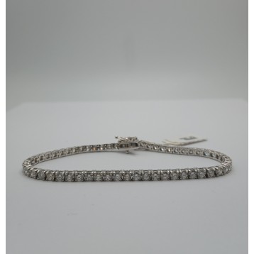 6ct 14kt White Gold Diamond Tennis Bracelet 9"